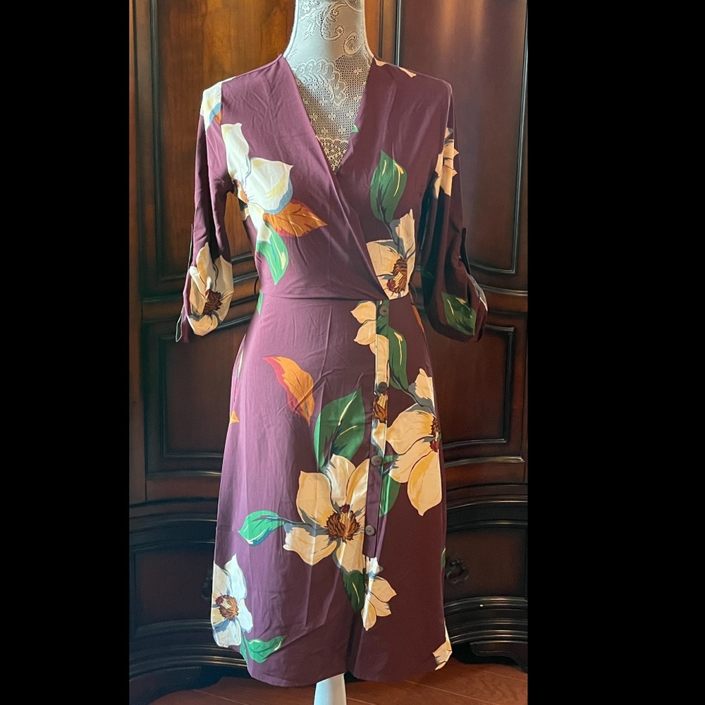 ⏳ Monteau Mock Wrap Dress